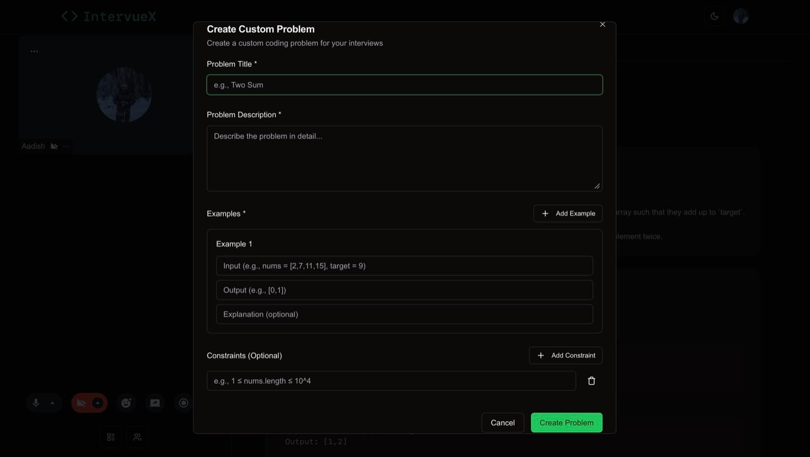 custom problem bank